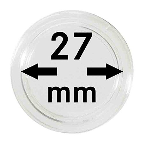 Coin capsules 27 mm (10 Pieces) (Lindner 225002...