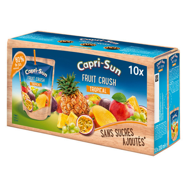  CAPRI-SUN Fruit Crush sans sucres ajoutés code EAN 4000177020319 