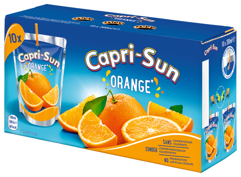 CAPRI SUN BOISSON AUX FRUITS  ORANGE CAPRI SUN code EAN 4000177158227 
