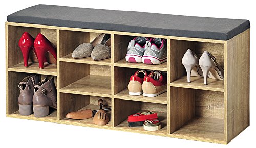 Kesper Banc de rangement à chaussures Avec cous...