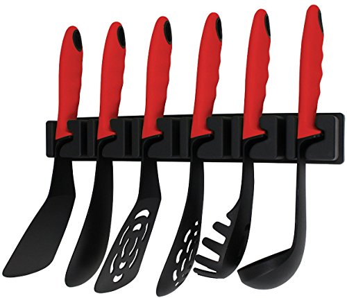 Set de 7 ustensiles de cuisine en nylon avec su...