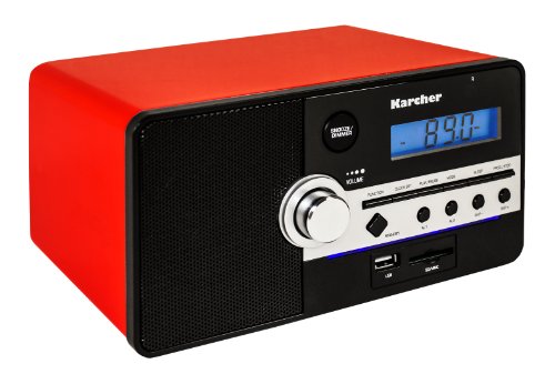 865100 radio portable noir, rouge