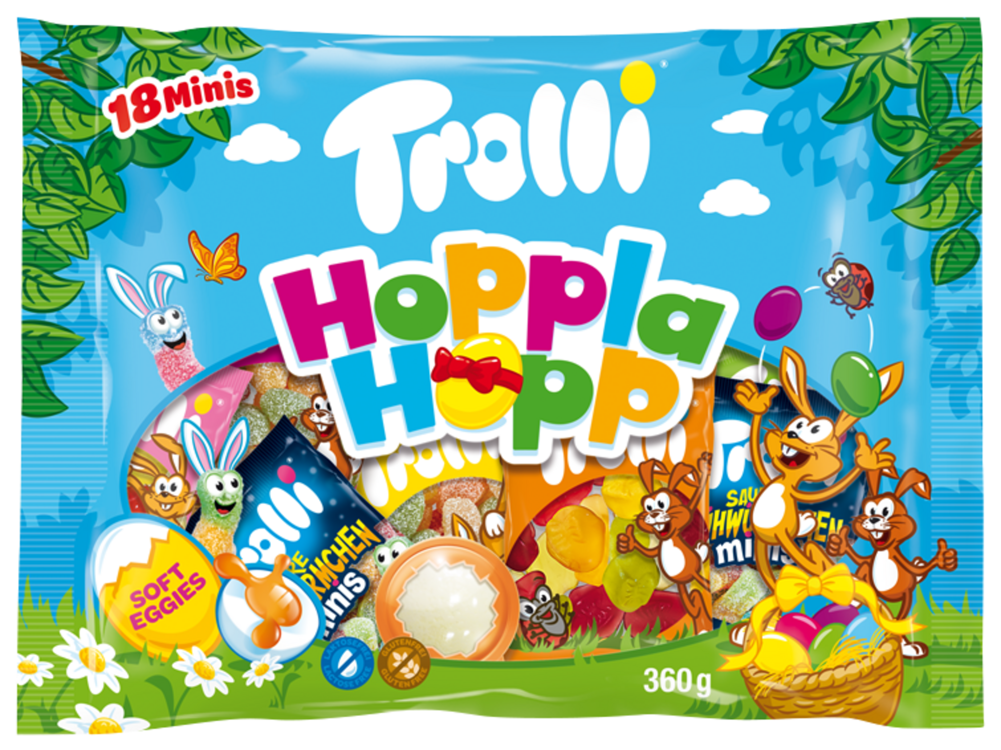 SAC DE MINIS SACHETS DE BONBONS HOPPLA HOPP