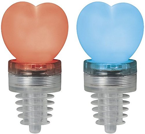 2 bouchons de bouteille illuminés Led Tip Party...
