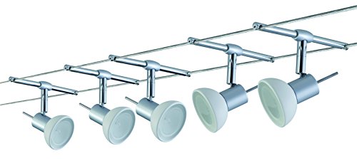 975.32 plafonnier 5x20 w chrome dépoli