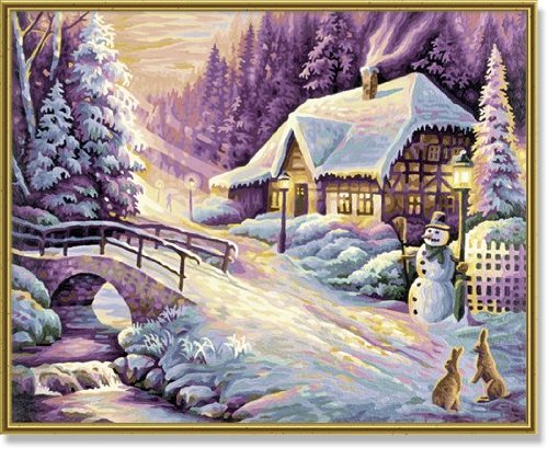 Schipper - 60 913 0504 - peindre d'après les nombres - l'hiver - 40x50 cm code EAN 4000887915042 
