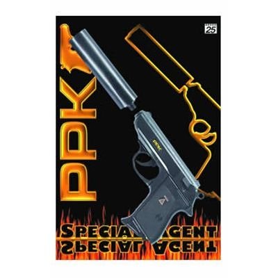 Sohni-Wicke Amorces-und Spiel- Schnellfeuerpistole mit Schalldämpfer 25 Schuss (0472 Karte) code EAN 4000908064728 