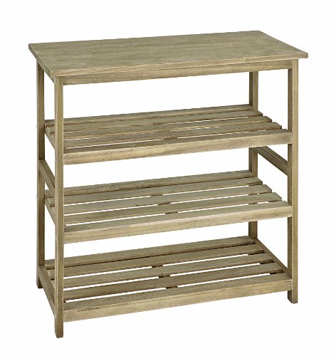 26117 étagère bois massif paulownia chêne clair...