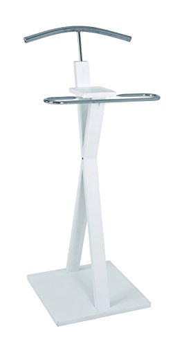 38339 valet chromé/blanc 40 x 43 x 108 cm