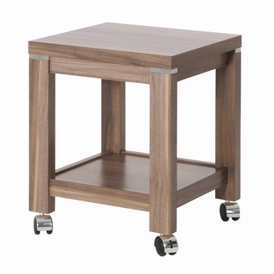 42810 table roulante d'appoint noyer 35 x 35 x ...