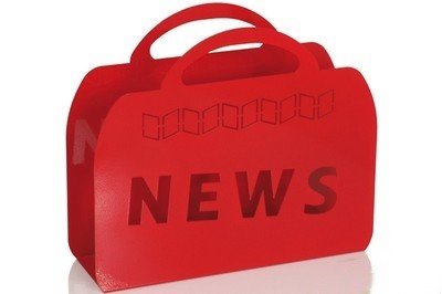 44590 porte journaux métal noir