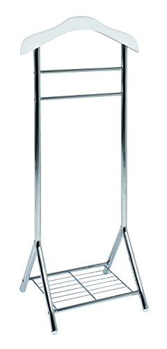 81315 valet en métal/mdf blanc 31 x 45 x 111 cm