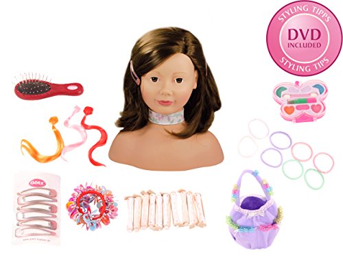 Götz Puppen GÖtz - Tête à coiffer et à maquiller châtain - 30cm code EAN 4001269920531 