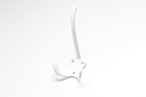 young schwinn DESIGN GmbH Crochet pour vêtement/garde-robe double-crochet 150 mm métal blanc 4001645003384 (4001645003384)