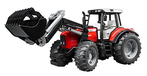 Bruder - 2042 - véhicules sans piles - tracteur massey fergusson 7480 rouge avec fourche code EAN 4001702020422 