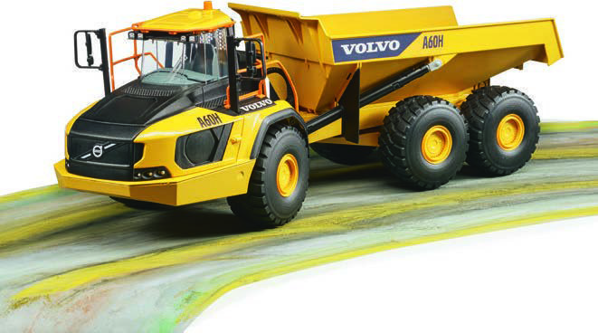 CAMION BENNE A60H VOLVO