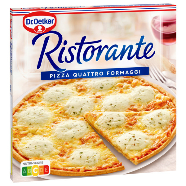 RISTORANTE PIZZA QUATTRO FORMAGGI SURGELÉE 
 code EAN 4001724038870 