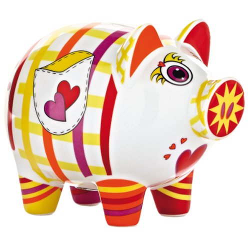 Tirelire en forme de cochon signée yvonne so