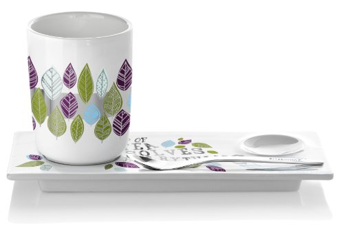 Ensemble à thé avec tasse à double paroi et pla...