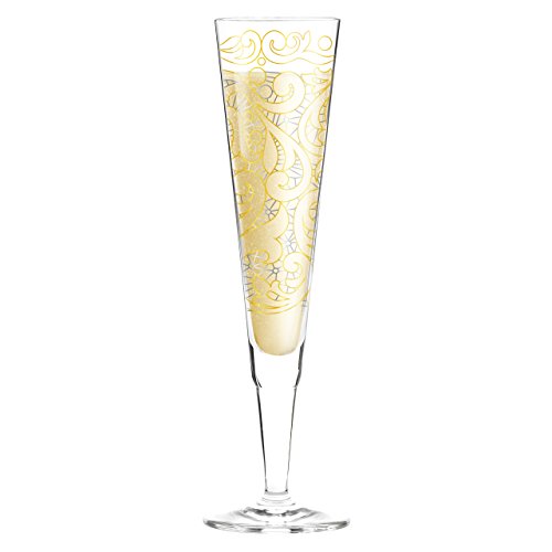 Champus liana cavallaro flûte à champagne en verre avec serviette 0,2 l 4001852054452 Ritzenhoff