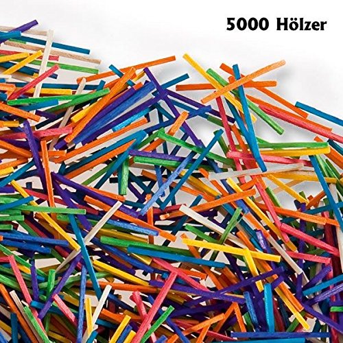 Bringmann Bastelmaxi bois zündholz Format Multicolore Lot de 5000 4001868075380 (4001868075380)