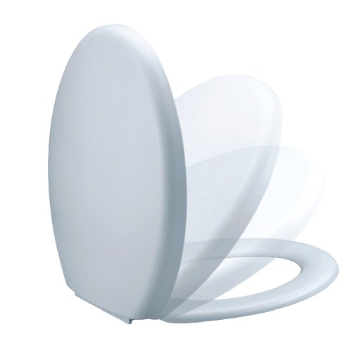 siège de toilette avec abattant automatique bla...