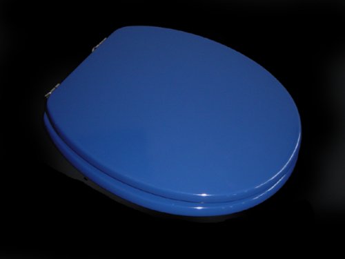 Lunette de wc en bois avec charnières métalliqu...