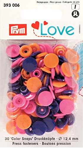 PRYM 393006 color boutons-pressions lOVE 12,4 m...