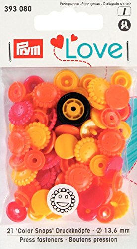 prymlove Fleur Forme non-sew colorsnaps fermoir...