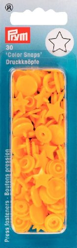 30 boutons pression color-snaps 12,4 mm étoile ...