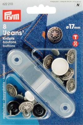Bout. jeans American Star acier antique 17 mm