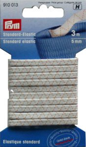 Elastique standard blanc 3 m x 5 mm