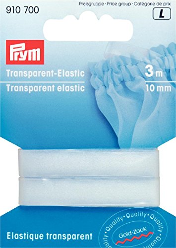 3 m x 10 mm élastique, transparent