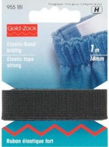 Ruban élastique souple 30 mm 1 m, noir