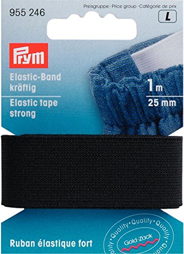 Elastic Bande kräftig, 25 mm, schwarz, 1 m