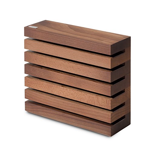 Tr7249 bloc couteaux magnétique bois marron 21,...