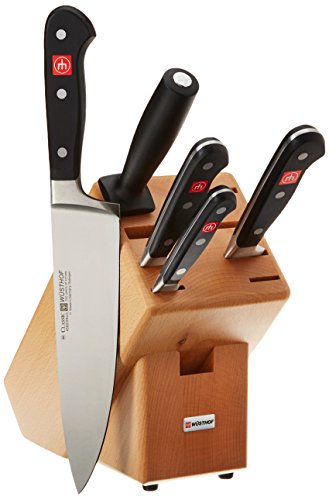 Wüsthof Dreizack - classic - bloc couteaux avec 5 pcs. - 9832 code EAN 4002293983202 