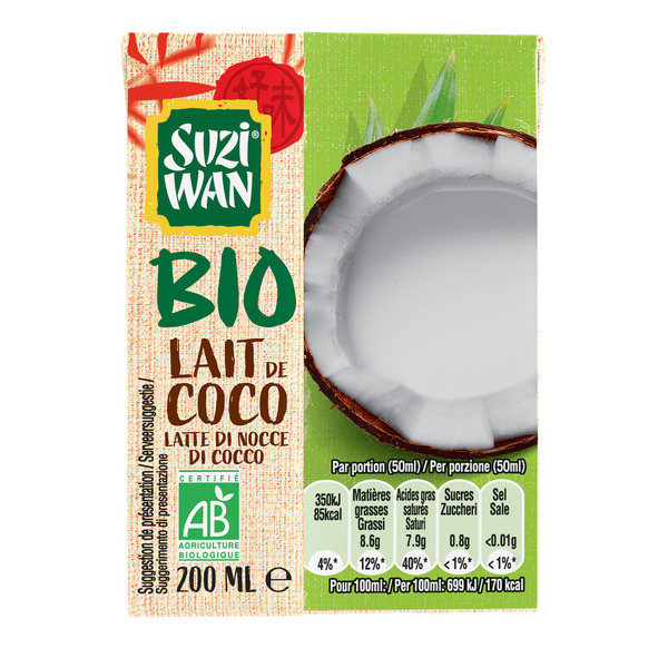 Lait de coco Bio