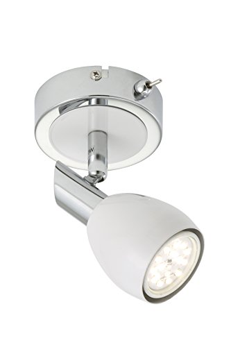 2908-016 spot led à 1 ampoule gu10 chromé/blanc
