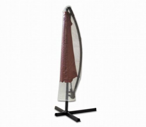 Fachhandel-Plus Coque de protection, housse de protection pour parasol déporté 300 cm transparent/aluminium 4002847481710 (4002847481710)