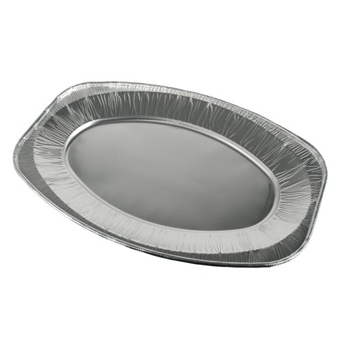 Papstar 10 Plateaux de service - Aluminium - ovals - 44,5cm x 29,5cm code EAN 4002911148914 