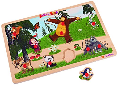 - 109304083 - masha puzzle - personnages en boi...