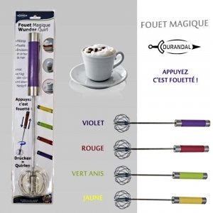 1 FOUET MAGIQUE BATTEUR USTENSILE CUISINE COLORE