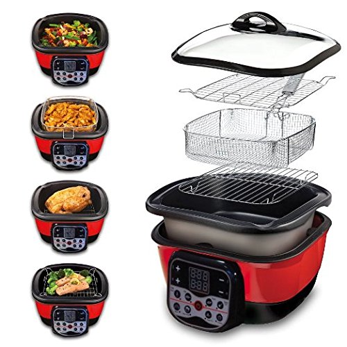 Digital - multi-cuiseur 8 en 1 (rouge/noir) app...