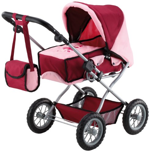 Bayer Design - 15014 - grand poussette landau pour poupée - réglable - combi bordeaux - 75 cm code EAN 4003336150148 