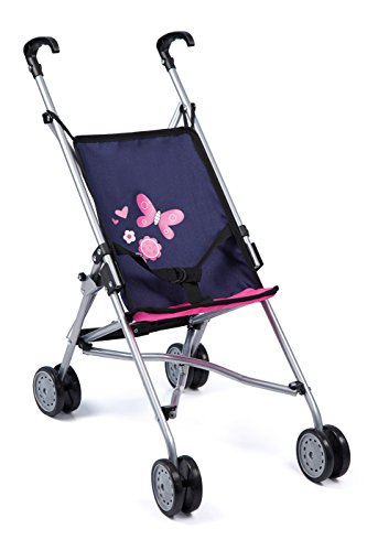 - 30113 - poussette canne - poignée - bleu - 56 cm