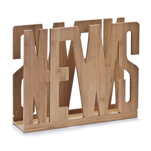 13577 porte-revue en bambou news 42 x 11 x 33  cm