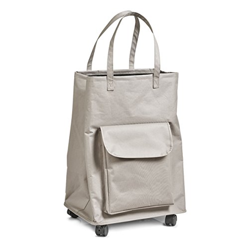 14270 panier à linge avec roulettes, polyester,...