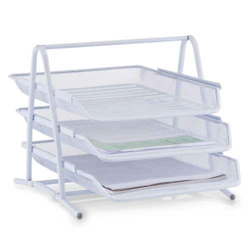 17729 corbeille à courrier grille métallique 35...