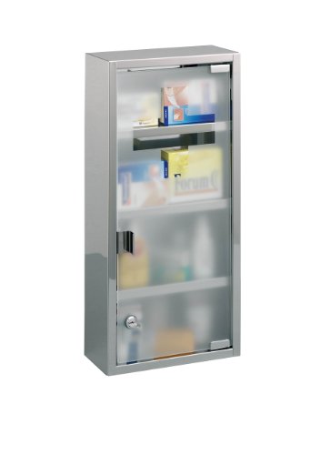 Zeller 18112 Armoire à pharmacie en acier inoxy...
